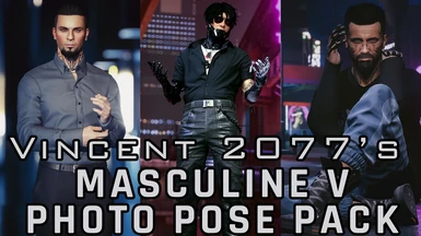 Masculine Photo Pose Pack - Photo Mode Poses